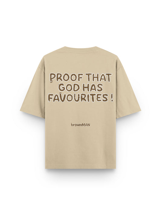 GODS FAVOURITE BEIGE T-SHIRT