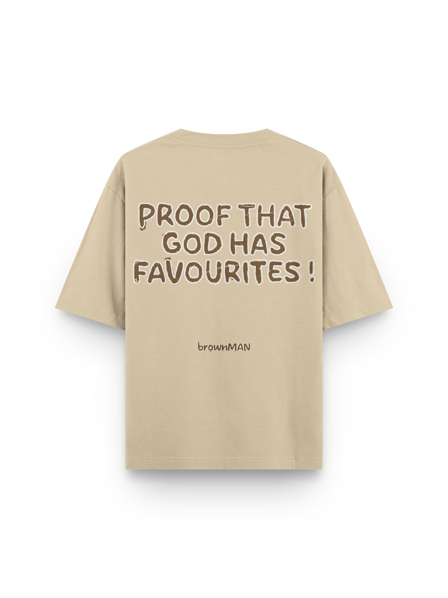 GODS FAVOURITE BEIGE T-SHIRT