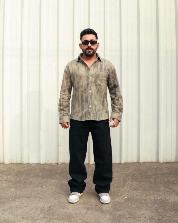 MILITARY GREEN DENIM SHIRT