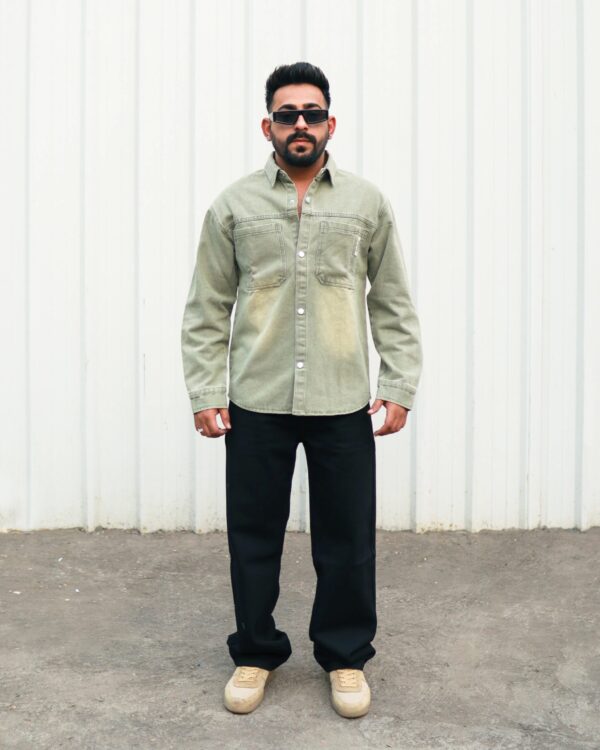 KOREAN GREY DENIM SHIRT
