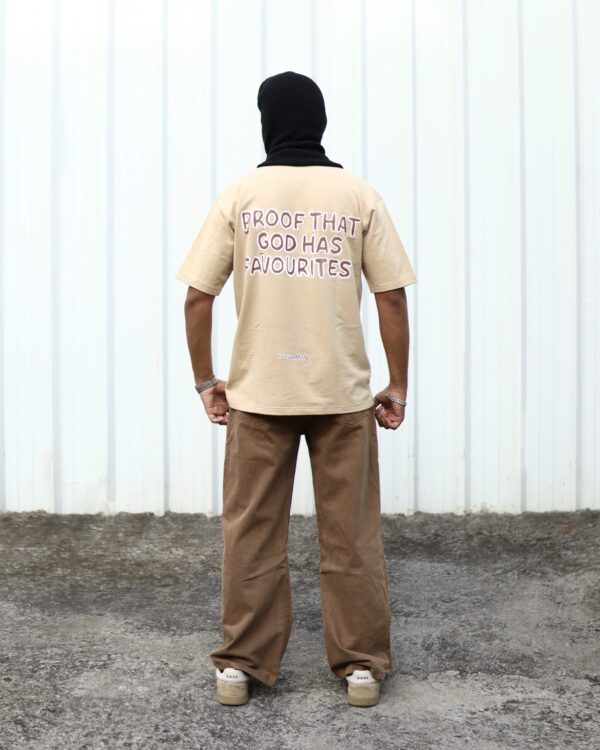 GODS FAVOURITE BEIGE T-SHIRT - Image 5