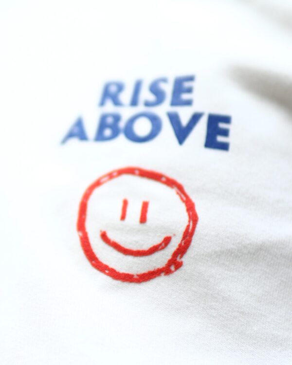 RISE ABOVE WHITE T-SHIRT - Image 5